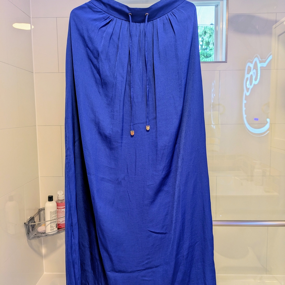 Ever New Elegant Royal Blue Drawstring Maxi Dress